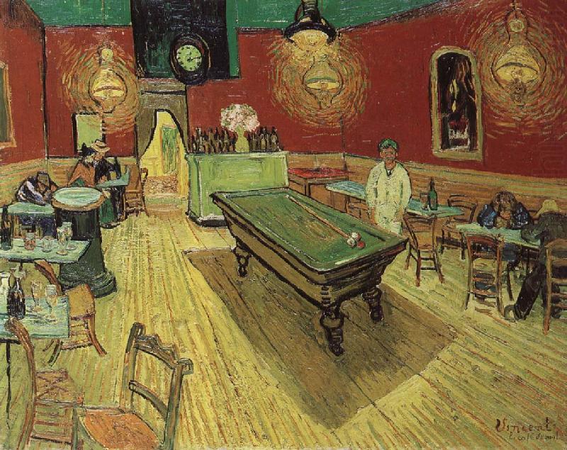 Night Cafe, Vincent Van Gogh